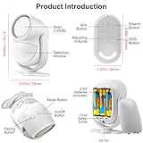 GALOOK Alarmanlage, 125dB PIR Bewegungsmelder Alarm mit 2 Fernbedienung, Anti-Diebstahl Alarmanlage Haus, Wohnung, Wohnmobil, Garage, Geschäfte, Büros, Auto, Gartenhaus - Weiß - 9