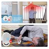 GALOOK Alarmanlage, 125dB PIR Bewegungsmelder Alarm mit 2 Fernbedienung, Anti-Diebstahl Alarmanlage Haus, Wohnung, Wohnmobil, Garage, Geschäfte, Büros, Auto, Gartenhaus - Weiß - 5