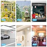 GALOOK Alarmanlage, 125dB PIR Bewegungsmelder Alarm mit 2 Fernbedienung, Anti-Diebstahl Alarmanlage Haus, Wohnung, Wohnmobil, Garage, Geschäfte, Büros, Auto, Gartenhaus - Weiß - 6