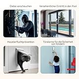 TECKNET Fensteralarm Einbruchschutz, Türalarm mit Fernbedienung, Kabellose Alarmanlage, 4 Funktionsmodi der Sirene für Haus, Geschäft, Pool und Wohnmobil (2er-Pack) - 5