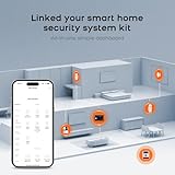 Drahtloses alarmanlage Wohnung,GSM/WiFi komplettes alarmsystem mit 120-dB-Alarmsirene, intelligenter Fernbedienung, LCD-Display, Sprachansage, Sicherheit für Zuhause, Büro - 3