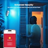 Drahtloses alarmanlage Wohnung,GSM/WiFi komplettes alarmsystem mit 120-dB-Alarmsirene, intelligenter Fernbedienung, LCD-Display, Sprachansage, Sicherheit für Zuhause, Büro - 6