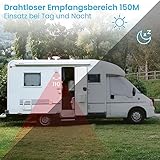 Bewegungsmelder Alarm Klingel, PHYSEN Funk Durchgangsmelder, PIR Infrarot Bewegungssensor Innen Türalarm Funkklingel, Anti-Diebstahl Ladentür Ladenglocke für Häuser Geschäfte Büros Fabrike - 3