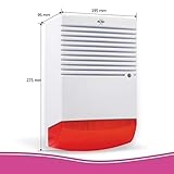 ELRO ADS1F Dummy Alarmsirene - Attrappe - mit blinkendem LED-Licht - 3