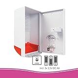 ELRO ADS1F Dummy Alarmsirene - Attrappe - mit blinkendem LED-Licht - 4