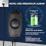 Fahrradalarm mit Fernbedienung – USB wiederaufladbar, Wasserdicht, 120dB Super Lauter Anti-Diebstahl Alarm mit Vibrationssensor für Fahrrad, E-Bike, Motorrad und E-Roller - 4