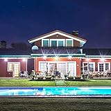 Lepro 20W LED Strahler Außen, 1700LM Superhell Außenstrahler IP65 Wasserdicht Fluter 5000K Scheinwerfer, Flutlicht Aussenleuchte für Garten, Garage, Hotel, Sportplatz, Keine Bewegungsmelder[2 Stücke] - 7