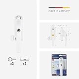 ABUS Abschließbarer Fenstergriff FG300A AL0125 - Fensterknauf mit Druckzylinder und Alarmfunktion, gleichschließend - ABUS-Sicherheitslevel 7 - 71899 - Weiß - 4