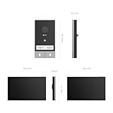 EZVIZ 2K Video Türklingel Kit mit Türsprechanlage & Doppelten 7-Zoll-Farb-Touchscreens, KI Personenerkennung und Zwei-Wege-Audio, Gegensprechanlage mit Türöffner, Dualband-WLAN, HP7 2-Familien-Kit - 3