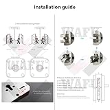 Irishom Türschloss Fingerabdruck Mit 120° Weitwinkel-Katzenauge Und Kamera,Unterstützt Fingerabdruck,Mechanische Schlüsselentriegelung, USB-Notstromversorgung,Geeignet Für 35-60 mm Dicke Türen - 7