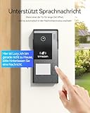 TMEZON WLAN IP Video Türsprechanlage 2 Draht,1080P Türsprechanlage mit Kamera,7''IP Touchscreen,Bewegungserkennung des Menschen,APP/Swipe Card Unlock,Aufnahme und Wiedergabe,1 Familie - 6