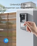 TMEZON WLAN IP Video Türsprechanlage 2 Draht,1080P Türsprechanlage mit Kamera,7''IP Touchscreen,Bewegungserkennung des Menschen,APP/Swipe Card Unlock,Aufnahme und Wiedergabe,1 Familie - 7