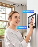 TMEZON WLAN IP Video Türsprechanlage 2 Draht,1080P Türsprechanlage mit Kamera,7''IP Touchscreen,Bewegungserkennung des Menschen,APP/Swipe Card Unlock,Aufnahme und Wiedergabe,1 Familie - 8