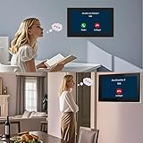 Honmidatek 2-Draht Video Türklingel Gegensprechanlage für Smartphones, 7-Zoll-Touchscreen mit Nachtsichtunterstützung, Fernentriegelung,Zweiwege-Gegensprechanlage für Villen 1 Kamera und 2 Monitoren - 2