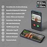 Goliath Basic Video Türsprechanlage, 2 Draht Bus, 2X 7 Monitor, Aufputz Türklingel mit Kamera, Gegensprechanlage mit Türöffner und Klingel, 1 Familienhaus, Plug & Play, Smartphone App, AV-BLS-09A - 6