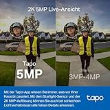 TP-Link Tapo D230S1 Video-Türklingel Akku (Video Doorbell), Türklingel mit Kamera, 2K 5MP, Farbe Nachtsicht, ultrabreiten Sichtfeld, herausnehmbare Batterie, KI-Erkennung, Mit Chime - 2