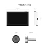 EZVIZ WLAN Türspion mit 4,3-Zoll-Farbbildschirm, 2MP Kabellose Video Türklingel Kamera mit 146°, 2200mAh Akku, 2,4GHz WiFi, Kein Bewegungsmelder, Keine Nachtsicht, Keine Videoaufzeichnung, CP2(Silber) - 3