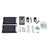 Video Türsprechanlage Türklingel Intercom System, Türsprechanlage mit 7 Zoll 2-Monitor 1-Kamera Für 1-Familienhaus, Farb-TFT-LCD IR-Kamera Nachtsicht, Elektroschloss-Steuerfunktion - 7