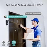 BOIFUN WLAN Video Türklingel mit Kamera, 2K-HD-funkklingel mit Kamera, 2.4GHz WLAN, Nachtsicht, PIR Bewegungserkennung, 2-Wege-Audio, Kompatibel mit Alexa, Unterstützt SD & Cloud-Speicher, mit Chime - 5
