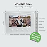 ELRO DV4000-2 Video-Türsprechanlage Kit │ 2 Wohnungen │ 1080P Full HD Kamera mit Nachtsicht │ 4-Draht Kabel │ 16 Klingeltöne - 2