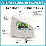 m-e Vistadoor Vistus Video-Türsprechanlage | Aluminium Außenstation für 1-Familienhaus | 7“ Innenstation | iP Türklingel mit Kamera | 4-Draht Freisprechanlage Video Sprechanlage Einfamilienhaus - 6