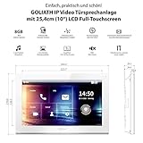 Goliath Hybrid - IP | Full-HD Video Türsprechanlage | App | 1-Fam | 1 x Full-Touchscreen 10