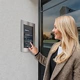 Metzler® Videosprechanlage mit Gesichtserkennung und Türöffner in Edelstahl – Full-HD-Kamera mit Nachtsicht, App-Steuerung, vandalismussicheres Touchdisplay – 1–500 Parteien – SDM10X - 2