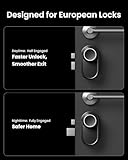 SwitchBot WLAN Smart Lock Ultra mit Keypad Vision, 3D-Gesichts-/Fingerabdruckerkennung, Elektronisches Türschloss mit Aufladbarem Akku, Öffnen per Gesicht, Fingerprint, Code, Alexa, unterstützt Matter - 8