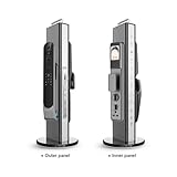 Smart Tuya Türschloss, 3D-Gesichtserkennung, Gegensprechanlage, Fingerabdruck, Passwort, Karte, digitales Türschloss (Schwarz - 01) Octopus Füße - 7