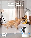 Reolink 5MP PTZ WLAN Überwachungskamera Innen, 2,4/5 GHz WiFi Baby Monitor mit Mensch/Haustiererkennung, Auto-Tracking, 3X Optischem Zoom, Heimüberwachungskamera für Ältere Kids, 2-Wege-Audio, E1 Zoom - 4