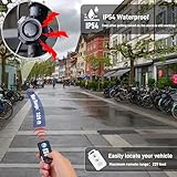 Cruxer Fahrrad Alarmanlage mit USB Wiederaufladbar,Diebstahlsicherungen Diebstahlschutz Zubehör Diebstahl mit Fernbedienung Drahtlose,Fahrradschloss Alarm Anhänger für Roller MTB Ebike E Scooter - 5