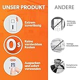 tiiwee Home Alarm System Kit X1 XLPIR - Alarmanlage mit 2 Fenster- oder Tuer Sensoren, 1 Bewegungsmelder und 2 Fernbedienungen - Erweiterbar - 2
