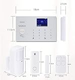GSM/WLAN Alarmanlagen Komplettsystem, TECPEAK Alarmanlage Haus, Haussicherheits Set inkl Außensirene, Kabellos, Batteriebetrieben - 2