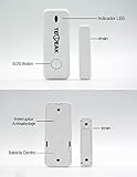 GSM/WLAN Alarmanlagen Komplettsystem, TECPEAK Alarmanlage Haus, Haussicherheits Set inkl Außensirene, Kabellos, Batteriebetrieben - 4