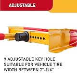 Cartman 2er-Pack Strapazierfähige Radkralle für Anhänger, Universal-Sicherheitsreifen, verstellbares Diebstahlsicherungsschloss für Anhänger, SUV, Boote, ATV, Motorräder, Golfwagen, 4 Schlüssel - 4