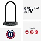 ABUS Bügelschloss Granit XPlus 540 + USH-Halterung - Fahrradschloss mit 13 mm starkem Bügel und XPlus Zylinder - ABUS-Sicherheitslevel 15-230 mm Bügelhöhe - 2